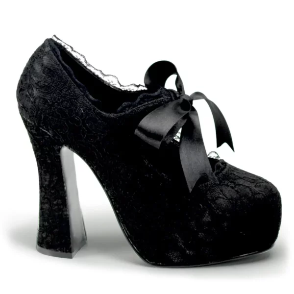 Escarpins Steampunk Dentelle Noir