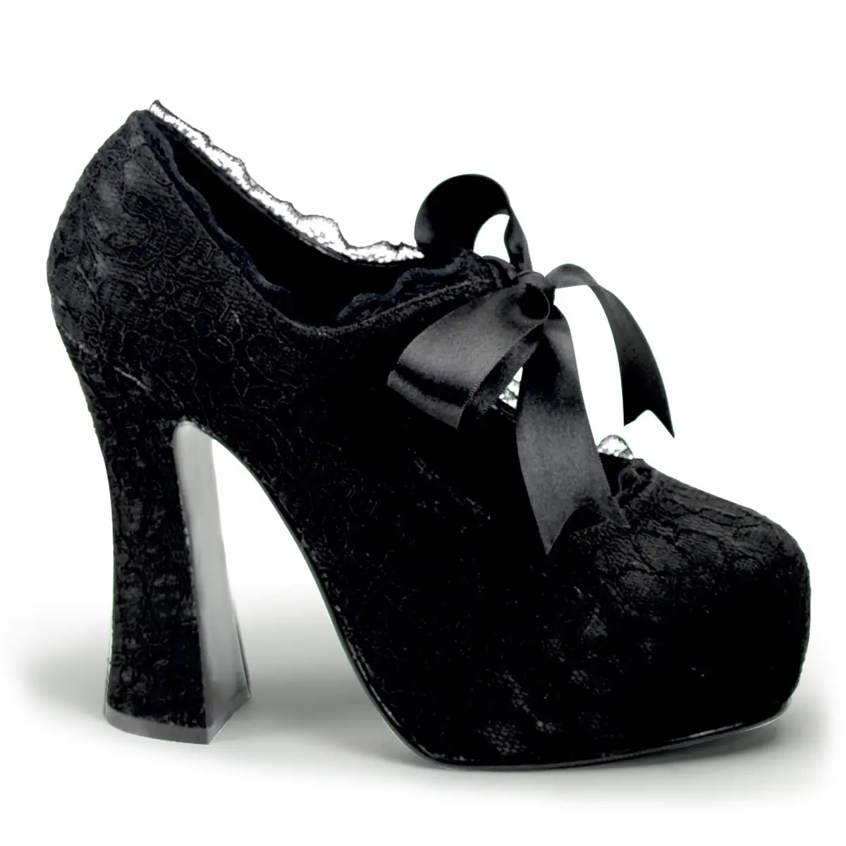 Escarpins Steampunk Dentelle Noir