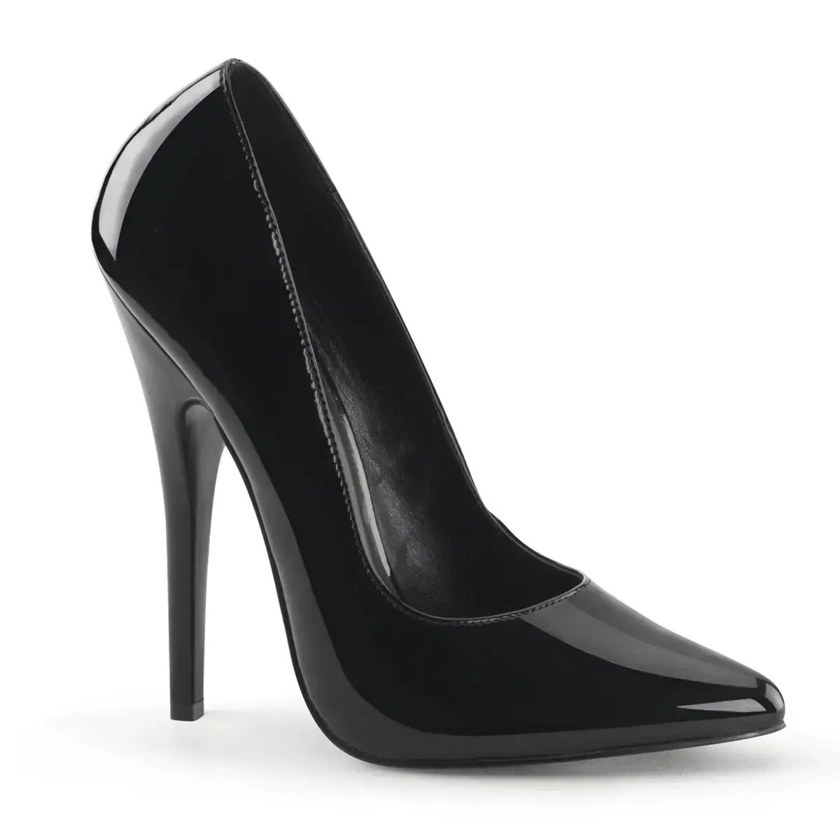 Escarpins Haut Noir Brillant