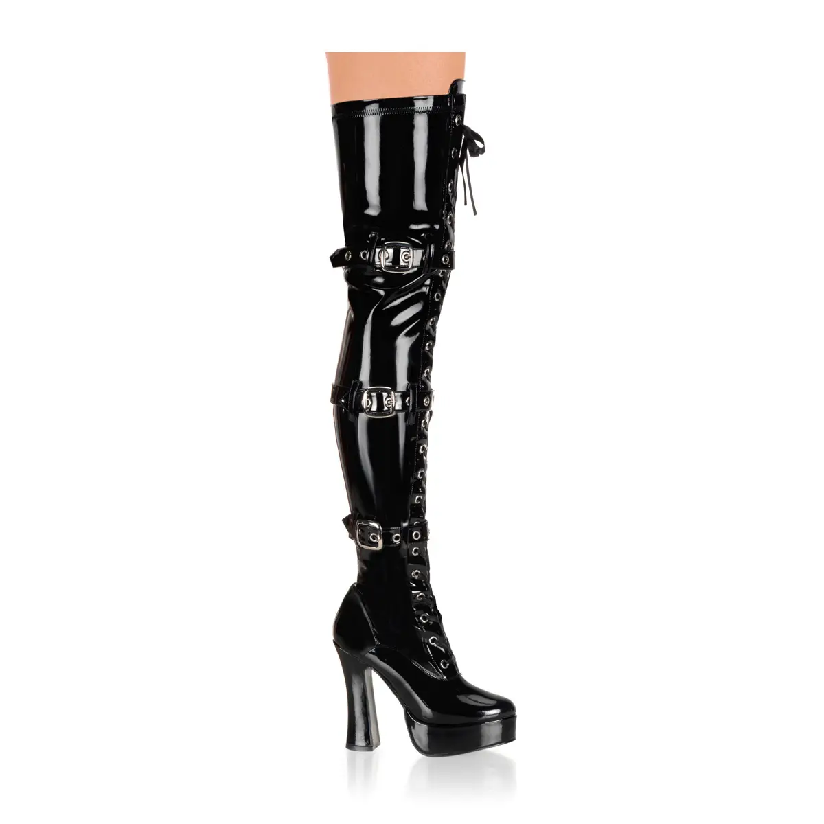 Cuissarde Noir electra-3028 Pleaser