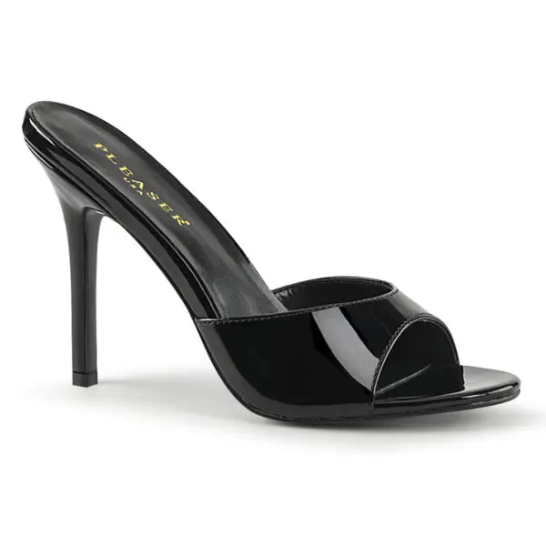 Classique 01 pleaser Sandale Noir Vernis