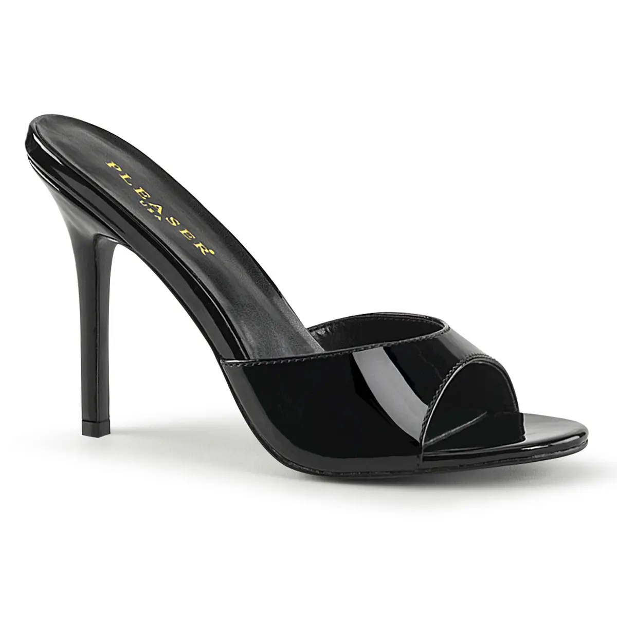 Classique 01 pleaser Sandale Noir Vernis